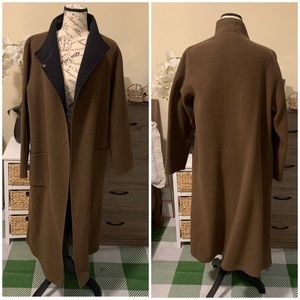 Eileen fisher wool long coat size S